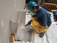船内溶接作業